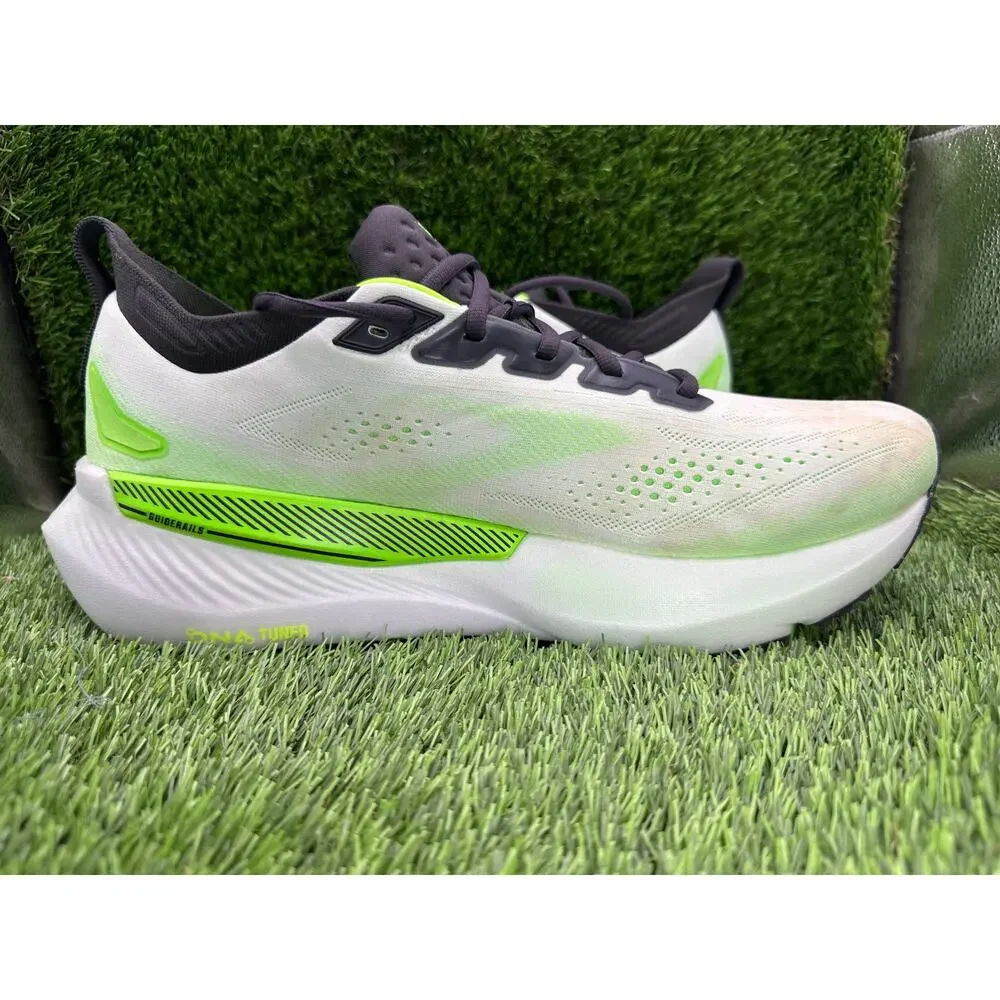 Brooks Glycerin GTS 23 1105031D154 Athletic Sneaker Men's 12D White Knit Jogging